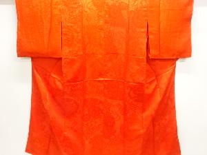 アンティーク　紋錦紗花模様織出し長襦袢